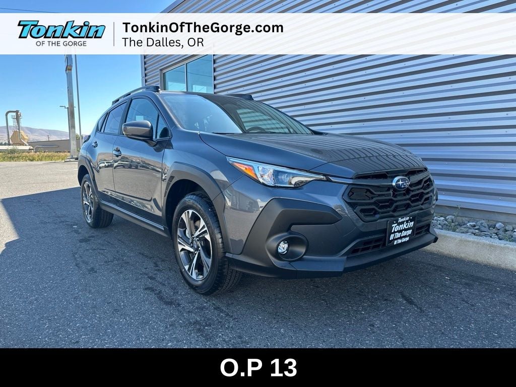 2026 Subaru CROSSTREK Premium in Magnetite Gray Pearl — front three-quarter view