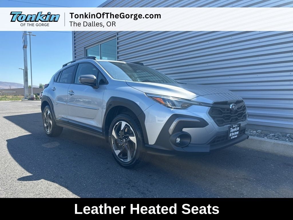 2026 Subaru CROSSTREK Limited in Ice Silver Metallic — front three-quarter view