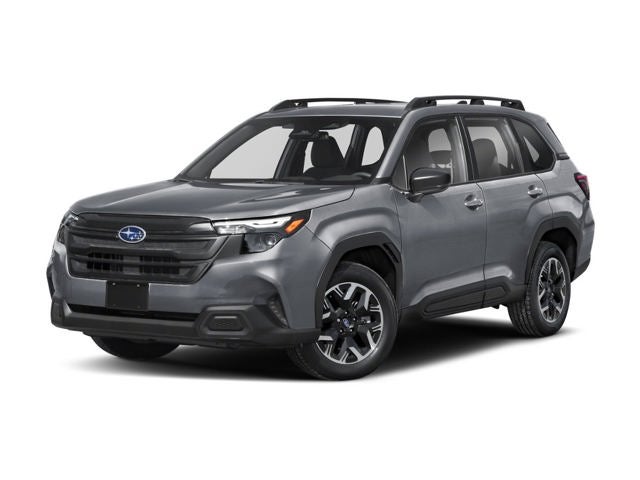 2026 Subaru FORESTER Premium in Crimson Red Pearl — front three-quarter view