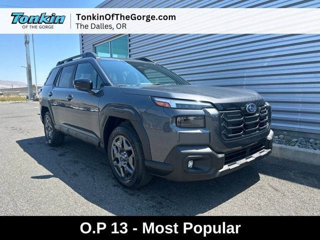 2026 Subaru OUTBACK Premium in Magnetite Gray Metallic — front three-quarter view