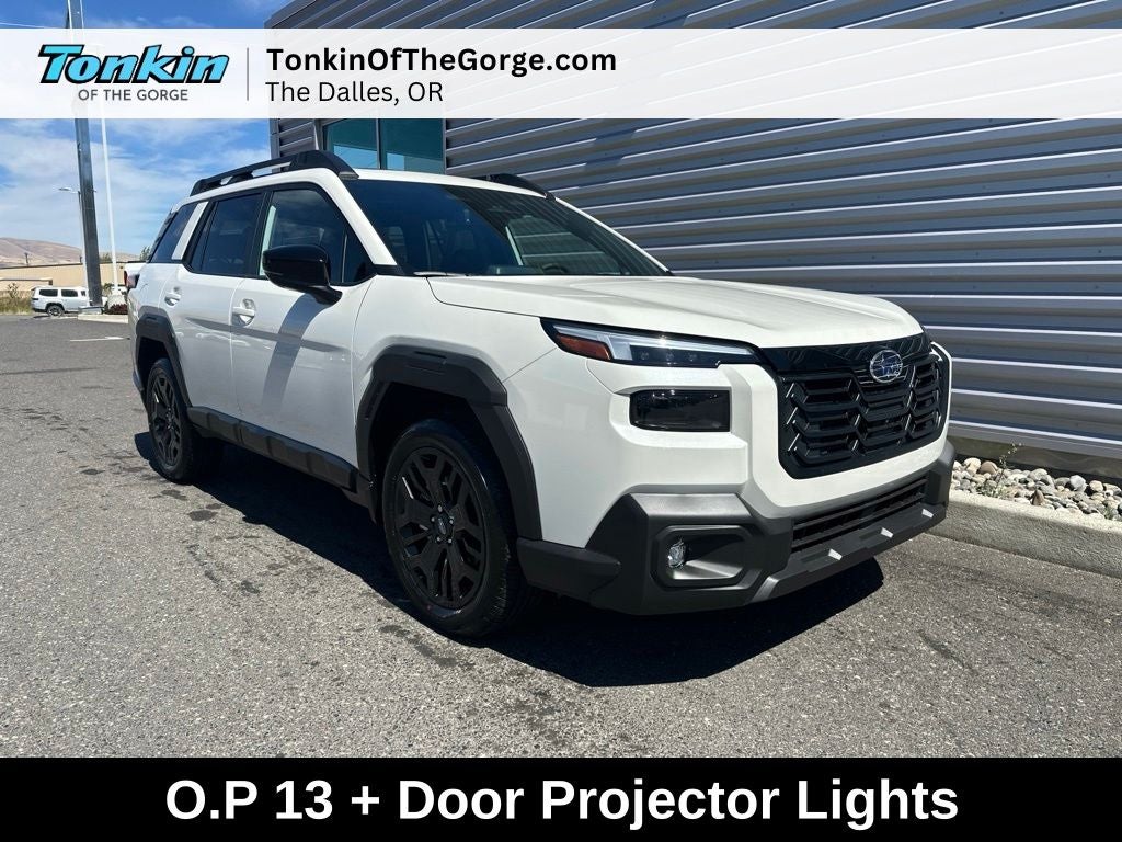 2026 Subaru OUTBACK Limited XT in Crystal White Pearl — front three-quarter view