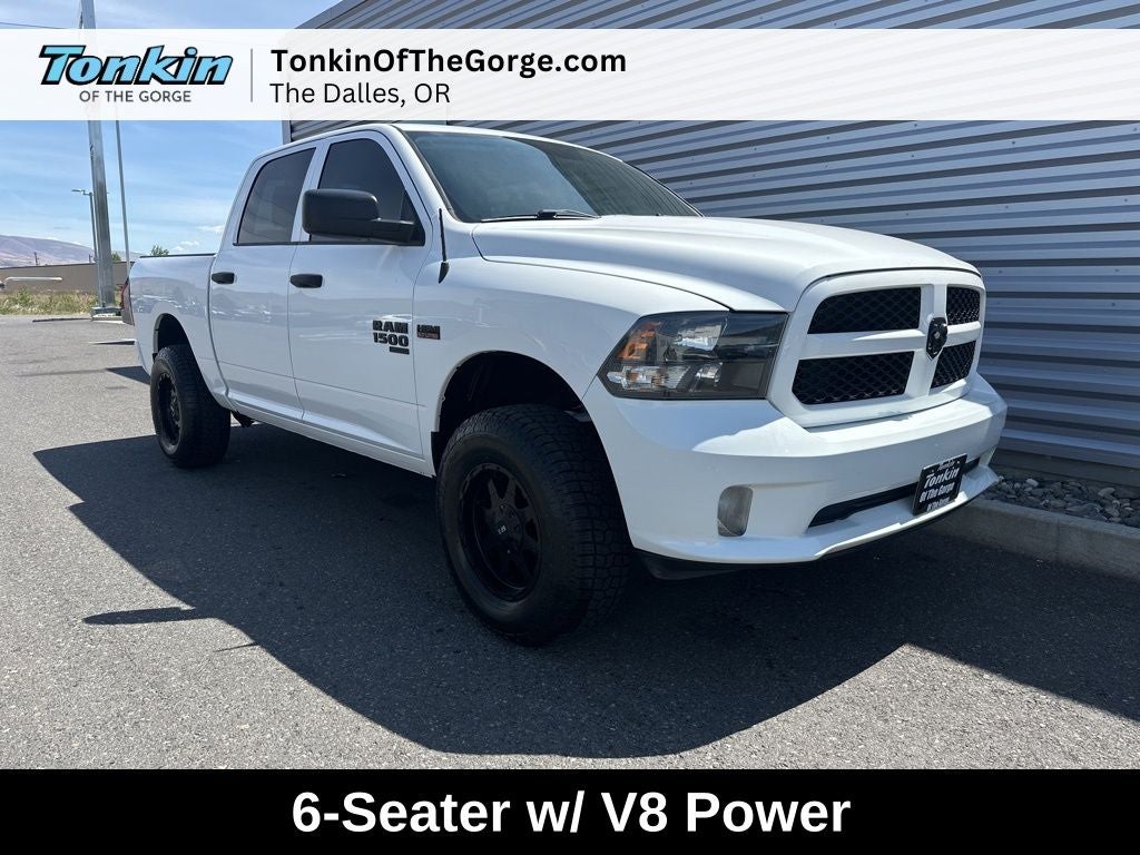 2019 RAM 1500 Classic Express in Bright White Clearcoat — front three-quarter view